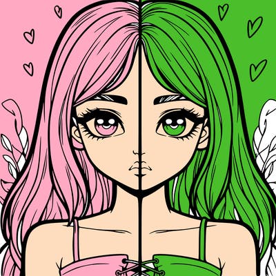 realistic girl split