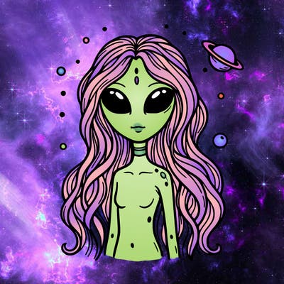 alien girl