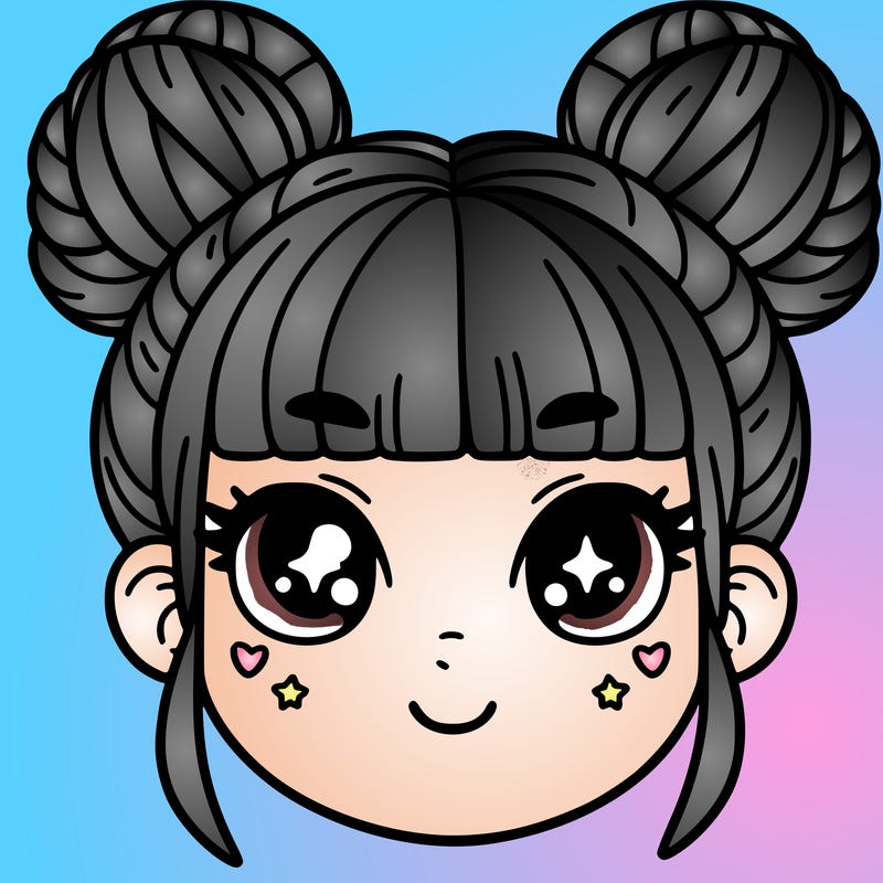 girl with space buns