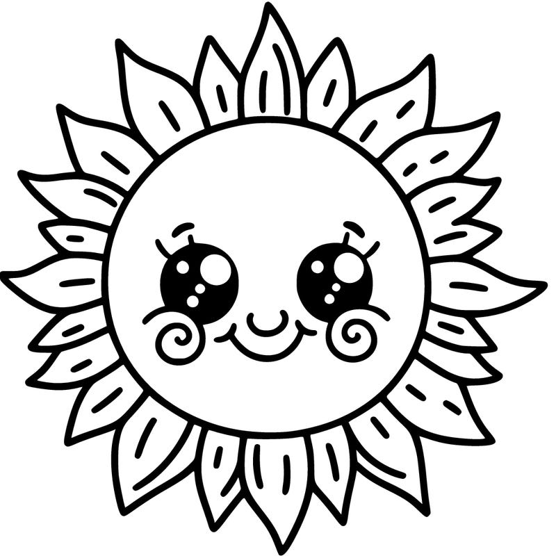 a fun sun that smiles