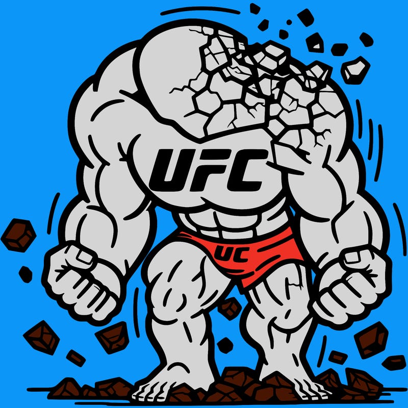 ufc logo crumbling