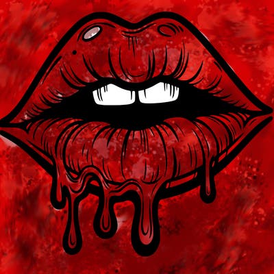 lips that look realistic and drip