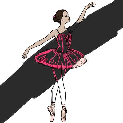 realistic ballerina
