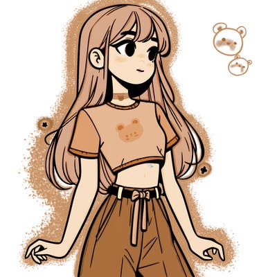 girl in a cute crop top