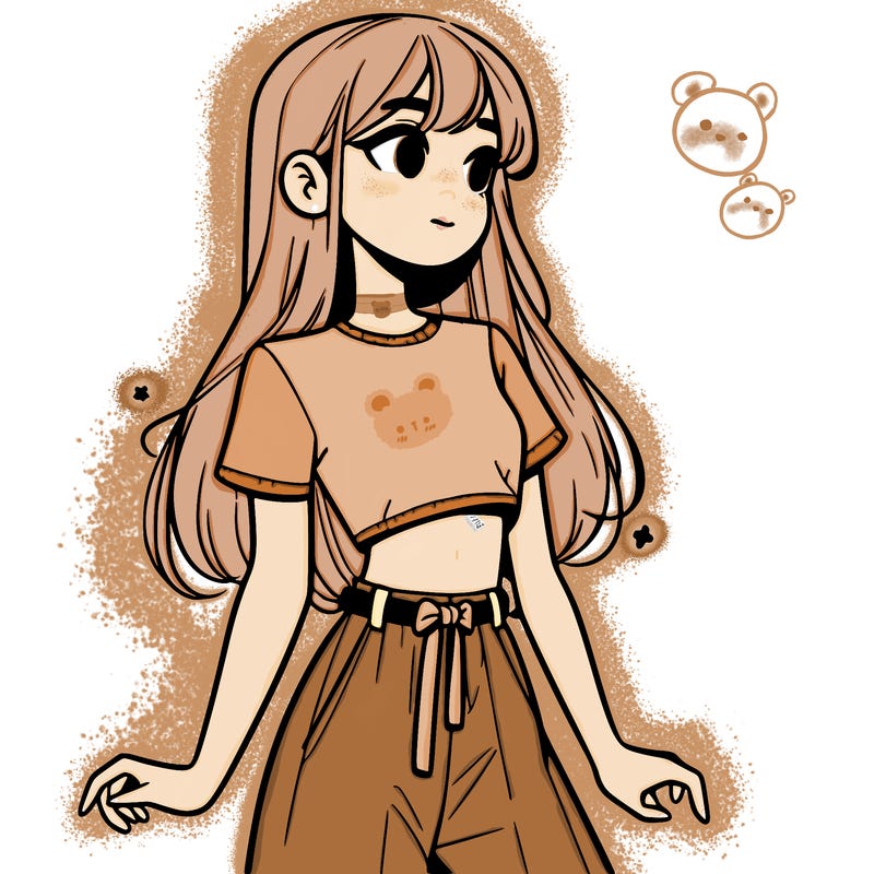 girl in a cute crop top