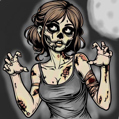 realistic zombie girl