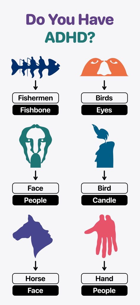 BrainGain - Brain Training - Test mental visuel TDAH avec illusions d'optique de l'application BrainGain.