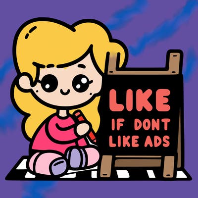 like if you don’t like adds