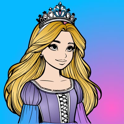 a realistic medieval princess with a tiara