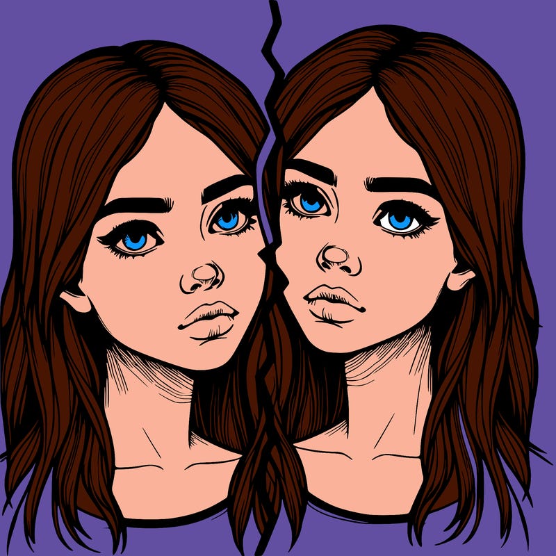 realistic girl split