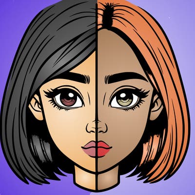 realistic girl split