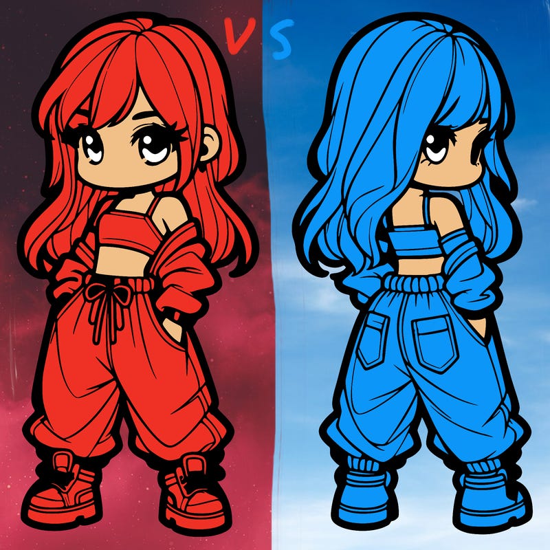 girl in crop top and baggy pants