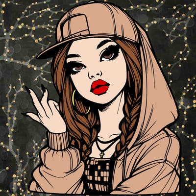 realistic hip hop girl