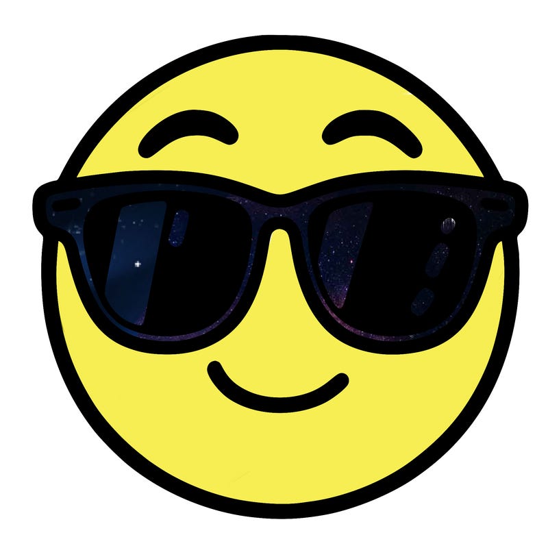 emoji with sunglasses