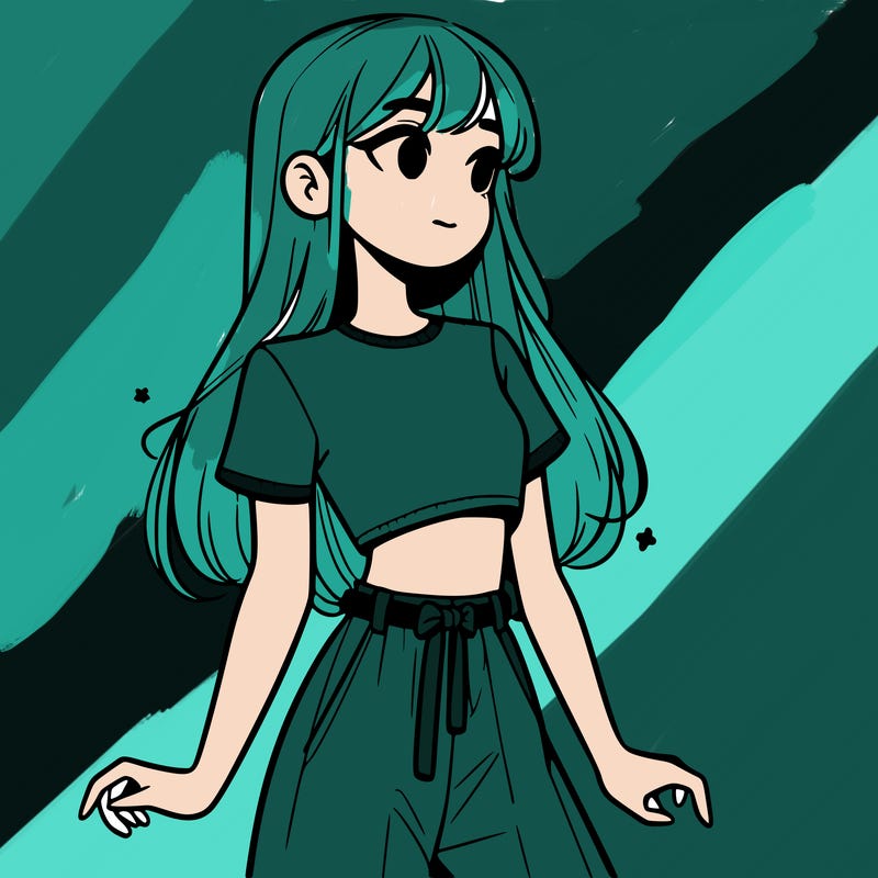 girl in a cute crop top