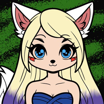 a female kitsune