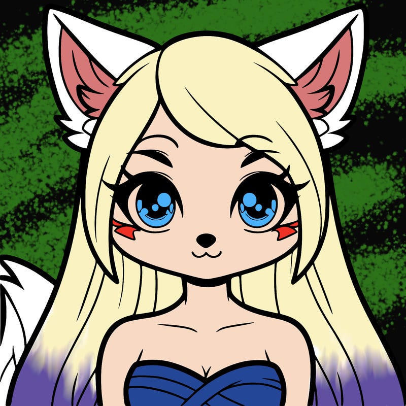 a female kitsune