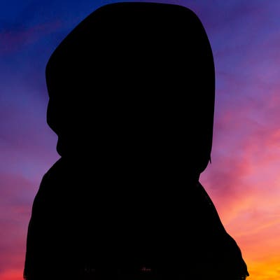 a realistic girl in a hoodie