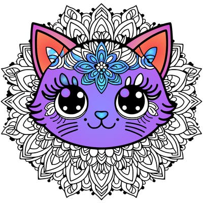 mandala cat