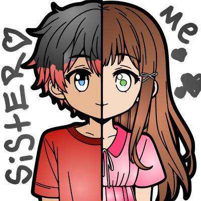 spilt of a boy and a girl anime