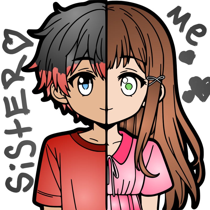 spilt of a boy and a girl anime