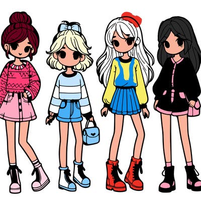 girls in fashion