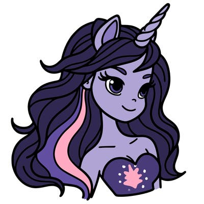 unicorn woman in person