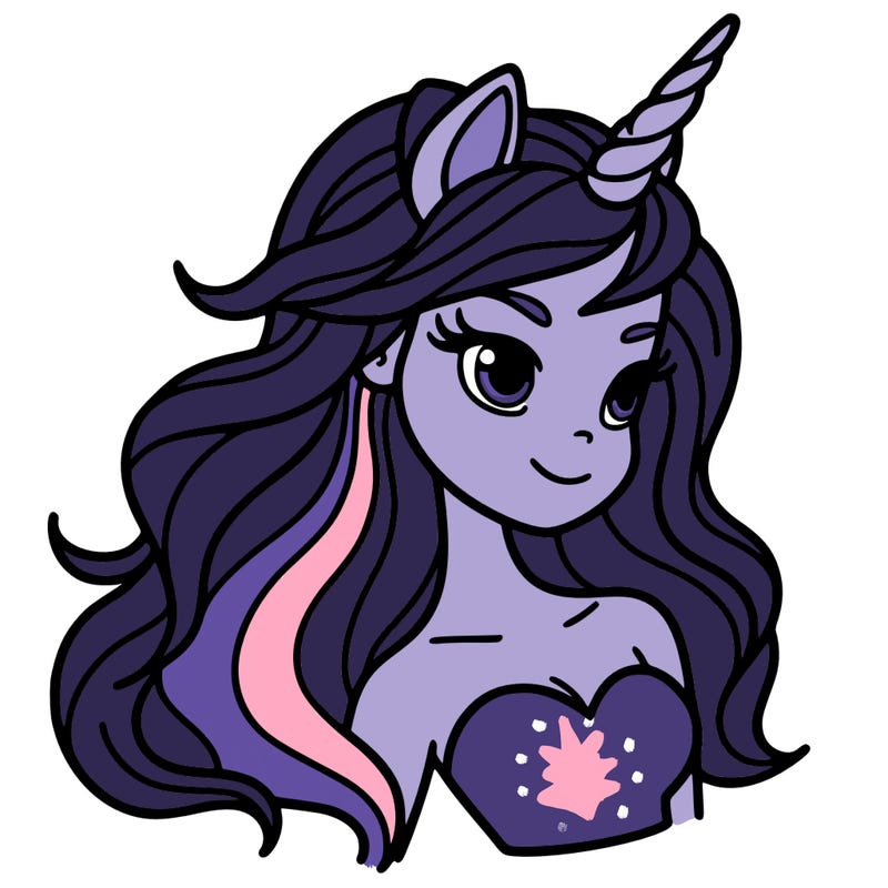 unicorn woman in person