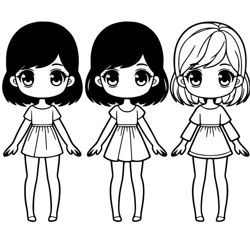 edensworld7 dark brown, short hair human legs, and human arms girl