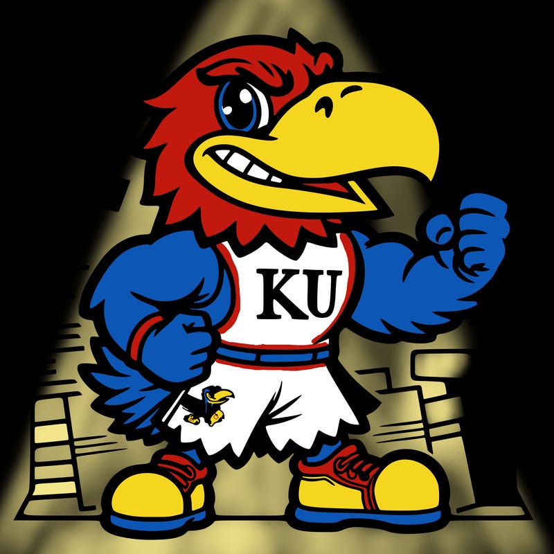 kansas university jayhawk mascot