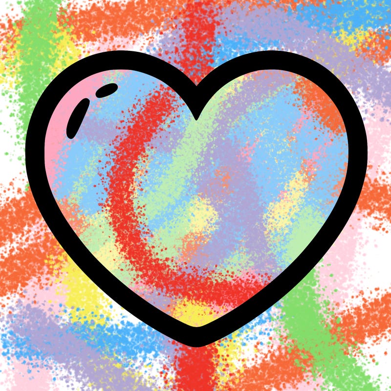 a blank heart