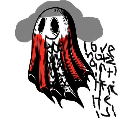 realistic creepy ghost