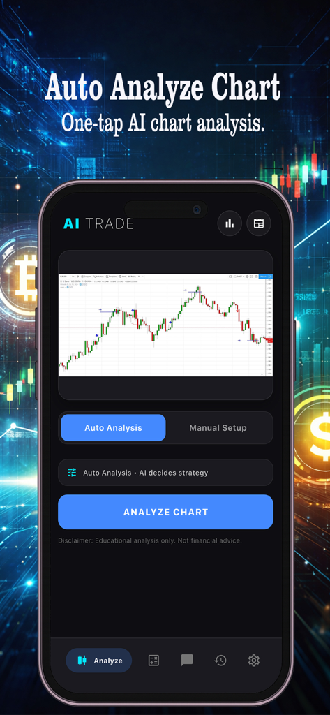Chart AI Trading Assistant - Chart AI Trading Assistant interface for automated market chart analysis