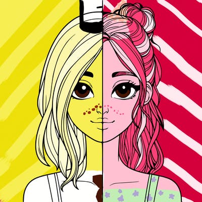 realistic girl split