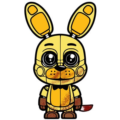 an animatronic bunny that's name is springtrap