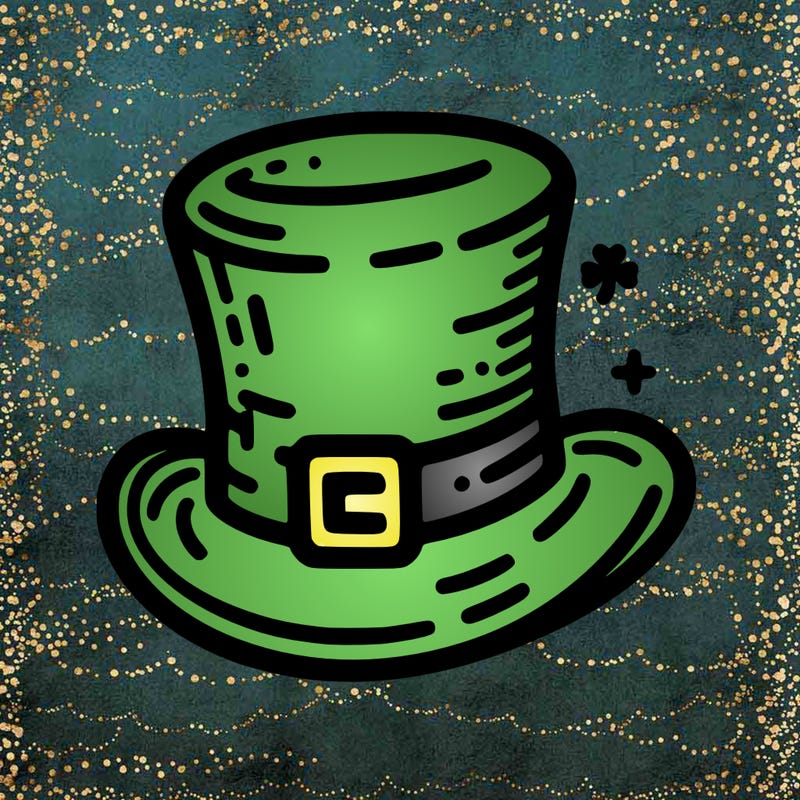 st patrick hat with thin lines