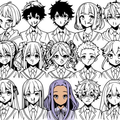 a lot of different anime styles