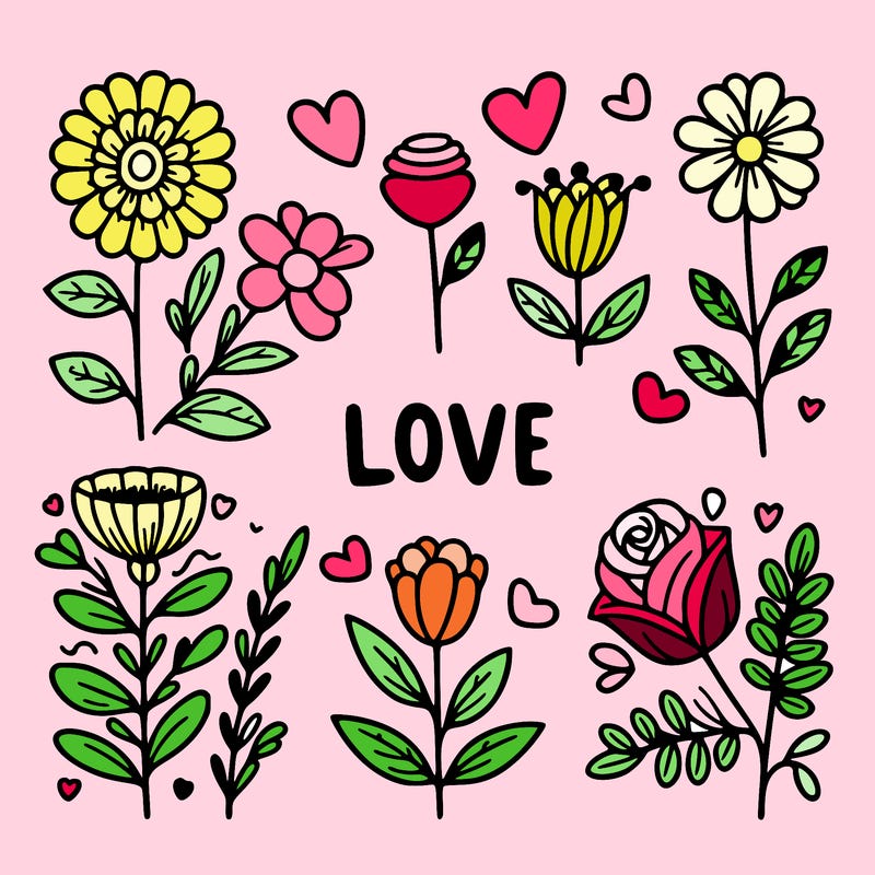 love described by flowers