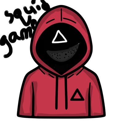 a person with non face waering a hoodie with a small triangle symbol