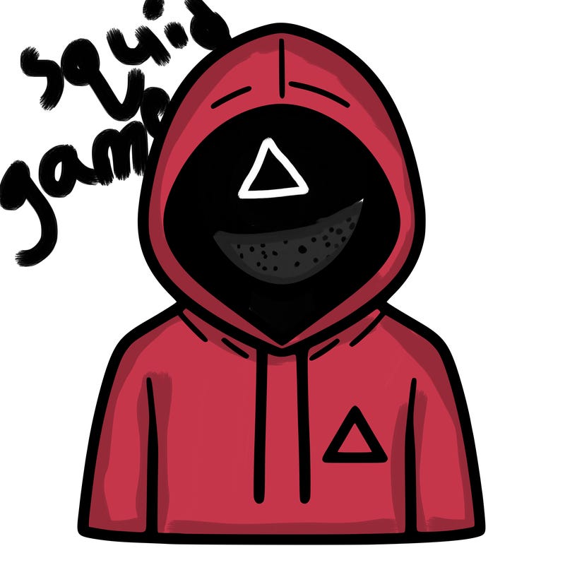 a person with non face waering a hoodie with a small triangle symbol