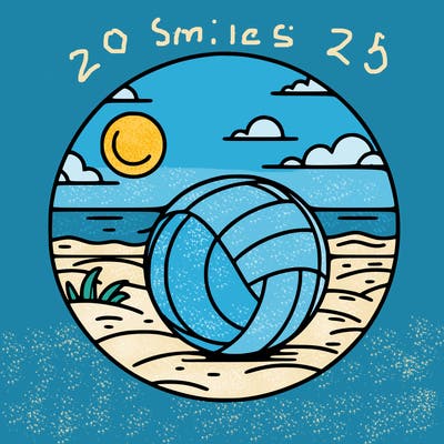 volleyball on a beach