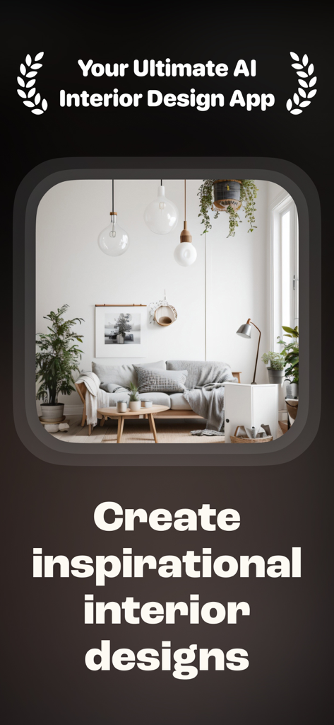 Al Interior Design - Deco - AI 인테리어 디자인 앱이 현대적인 가구와 조명으로 미니멀리스트 거실을 선보입니다.