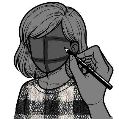 drawing a realistic person