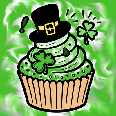 saint patrick’s day cupcake