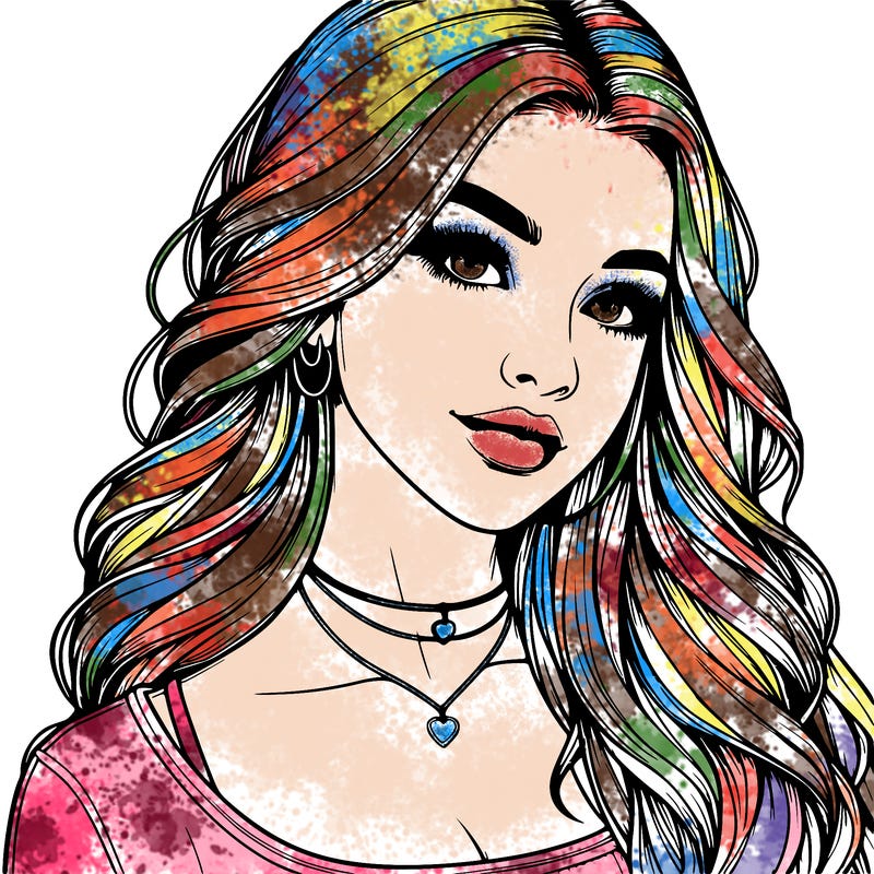 detailed realistic girl