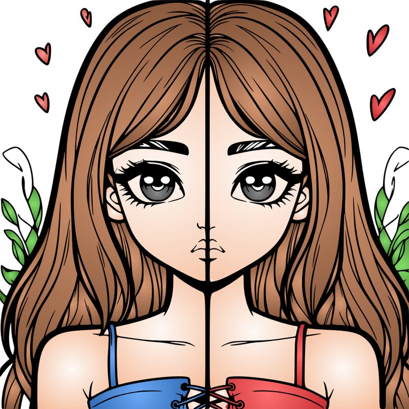 realistic girl split