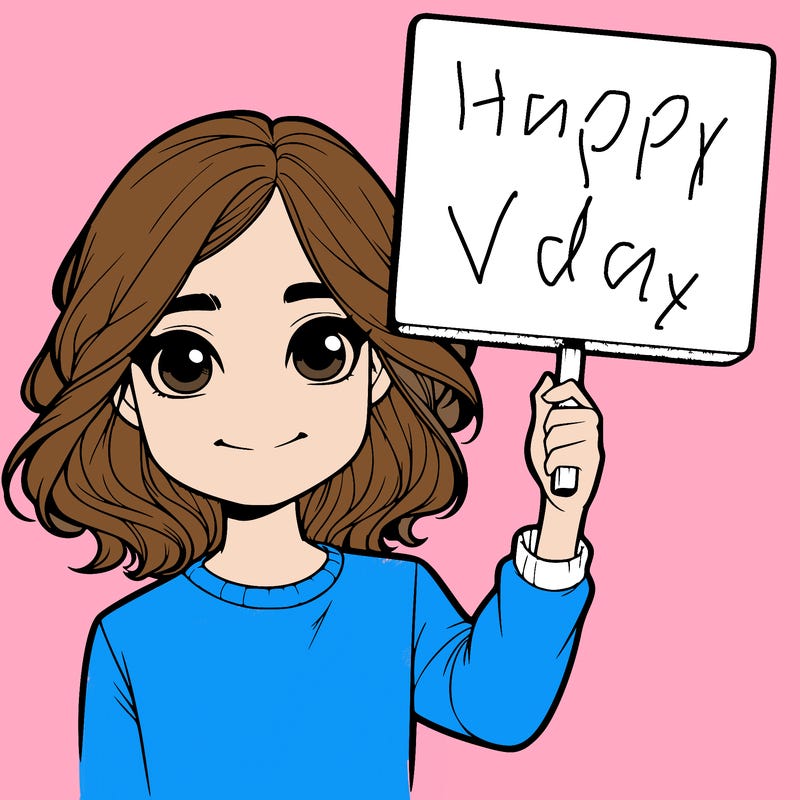 realistic girl holding up a sign