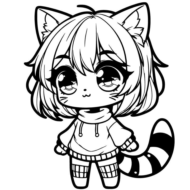 chibi cat girl