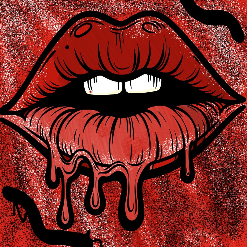 lips that look realistic and drip