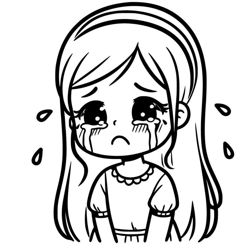 sad girl crying